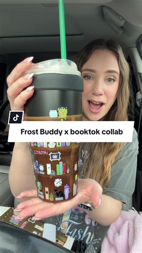 Frost Buddy found out about booktok and gave us the cutest bookish designs for their coffee insulators! This is there To Go Buddy, which keeps my iced coffee. I see forever and also can be a regular tumbler or coffee mug #frostbuddy #togobuddy #booktok #fantasybooks #bookishtumbler