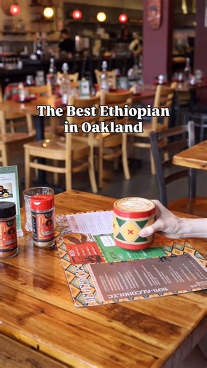 Agnes | Bay Area Foodie on Instagram: "The best Ethiopian restaurant in Oakland 📍 Cafe Colucci 5849 San Pablo Ave, Oakland, CA 94608 Follow @agnespittioni for more! ✨ The Best Ethiopian in Oakland ✨ Hands down the most amazing Ethiopian food we’ve had! From the moment we walked in, the space blew us away.. big, colorful, and so inviting. We started with their famous cinnamon coffee (perfect for cozy weather ☕️), plus hot chocolate and a refreshing lemonade. For apps, the half & half veggie + be