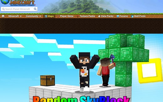 1分钟教会你怎么下载和玩随机空岛java版！