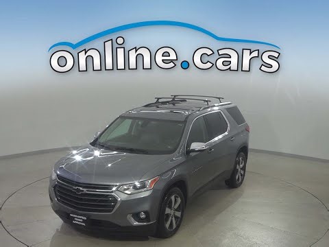 A58968FT Used 2019 Chevrolet Traverse Gray SUV Test Drive, Review, For Sale