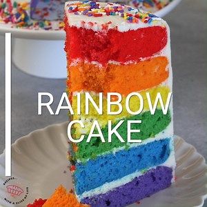 5.1K views · 30 reactions | Learn how to make a Rainbow Cake with colorful layers and buttercream frosting! This fun cake is perfect for birthdays, rainbow-themed parties, St. Patrick’s Day, or PRIDE. I’m showing you step-by-step how to make a rainbow layer cake that will wow your friends and family! https://www.crazyforcrust.com/best-rainbow-cake-recipe/ | CrazyforCrust | Facebook