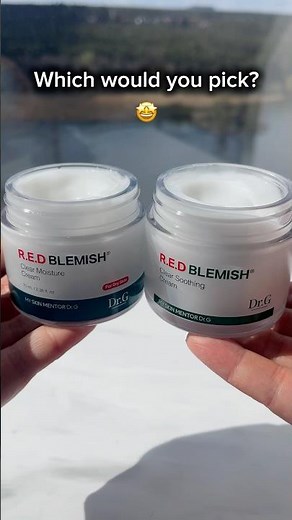 Dr.G R.E.D Blemish Clear Soothing VS Moisture Cream • What’s The Difference? ✨ KBeauty Reviews