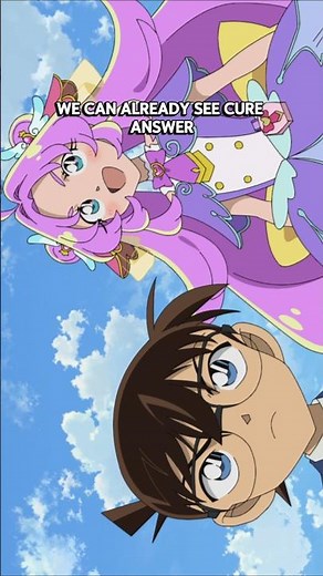 Star Detective Precure and Detective Conan together?! #stardetectiveprecure #たんプリ