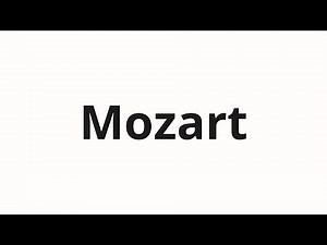 How to pronounce Mozart