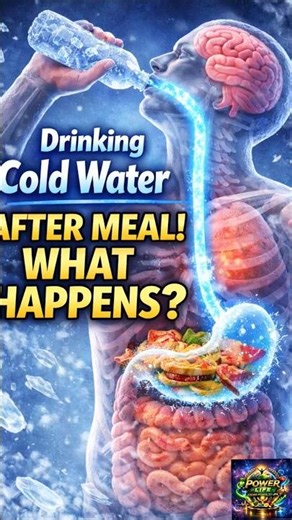 Do you know what happens drinking cold water after meal#shorts#water#coldwate#drinking#healthylife