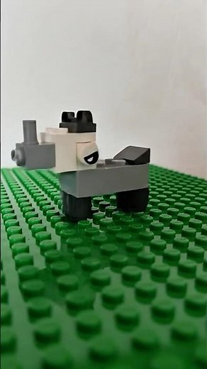 I built a real rhino out of lego