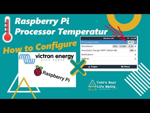 Victron VenusOS & Rasperry Pi | Show Processor Temperature | How to configure