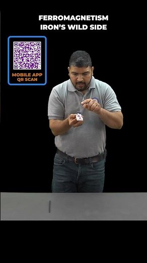 Ferromagnetism-Iron's wild side. #physicsexperiment #ferromagentism #magneticfield #magnets #iitjee