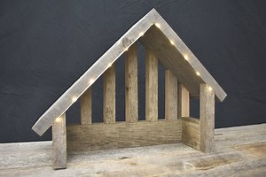 Tall Nativity Stable, Nativity Creche, Nativity Barn, Manger, Creche, Nativity Set Stable, Nativity Church, Barn Wood Stable, Nativity Scene - Etsy