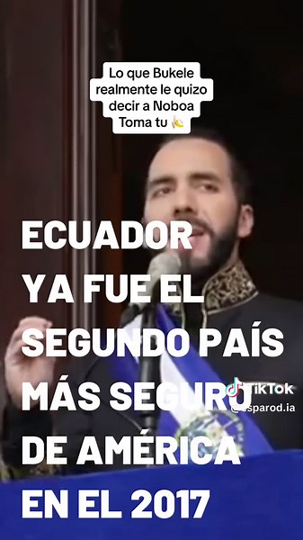 Bukele le habla a Noboa sobre la situación en Ecuador