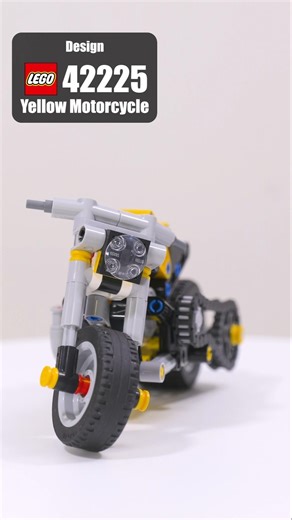 LEGO 42225 Design | LEGO Technic Yellow Motorcycle | Showcase 42225 LEGO Technic 2026