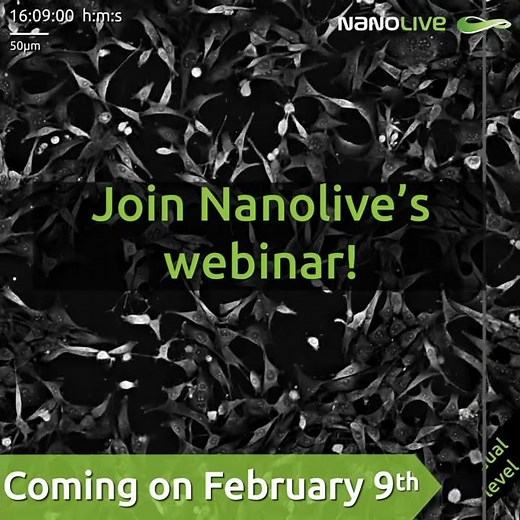 Webinar February 9th: Label-free quantification of cell metabolism (mitochondria, lipid droplets)