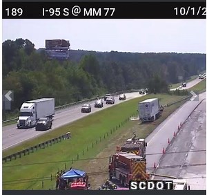 SB I- 95 in Dorchester County, SC closed (10/01) due to a Hydrogen Peroxide Spill. This is mm 77. | WTOC Jamie Ertle