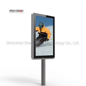 [Hot Item] Pole Mount LED Sign Board Outdoor Advertising Backlit Light Box for Street