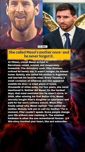 She Called Messi’s Mother Once—And He Never Forgot It ❤️