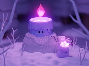Cute Candle Characters - 3D Animation