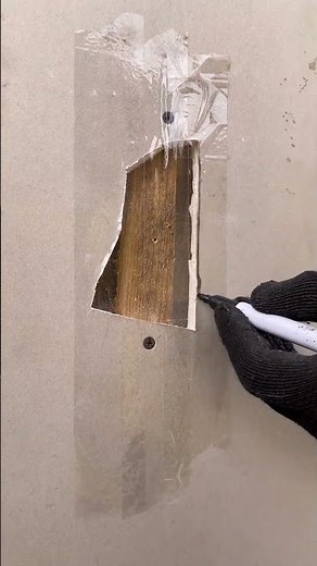 Fix Any Wall Hole With Just Tape and a Marker!