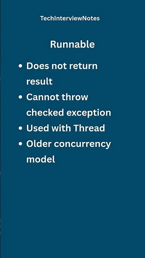 Runnable vs Callable Explained | Core Java Interview Question