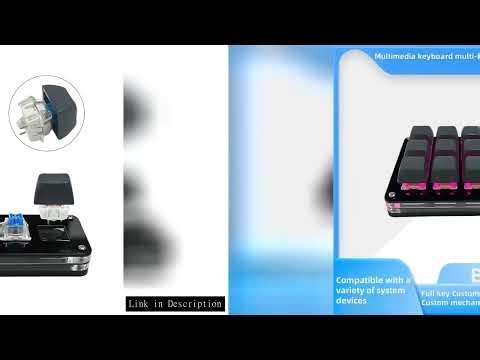 Programming Macro Custom 2 Knob Bluetooth Keyboard RGB 12 Key Copy Paste Mini Button Gaming Keypad M