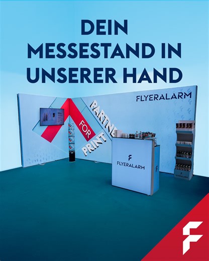 Die Messeplanung stresst dich? Muss nicht sein! Mit den modularen Messesystemen und dem Rundum-Service von FLYERALARM Expo Systems läuft dein Auftritt fast wie von selbst. 🙌 Unsere Profis übernehmen Planung, Organisation, Logistik sowie Auf- und Abbau – und du kannst dich voll auf deine Besucherinnen und Besucher konzentrieren. 💬 Jetzt entdecken und sorgenfrei in die Messesaison starten! 😊 👉 flyeralarm.com/messeausstattung #flyeralarm #myflyeralarm #loveyourbrand | FLYERALARM