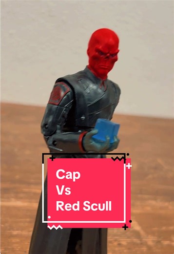 Cap vs red scull, Please don't take it too seriously🙏🏼😅#captainamerica #vs #redskull #figtok #fyp