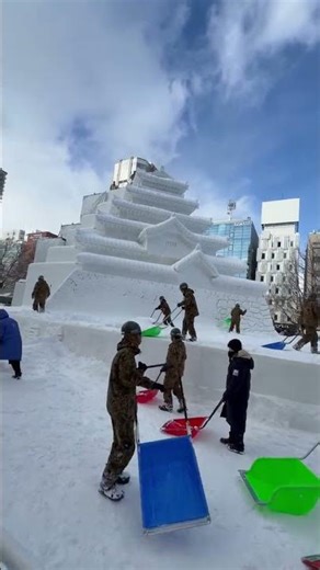 Japan Snow City #youtubeshort #travel #blogger