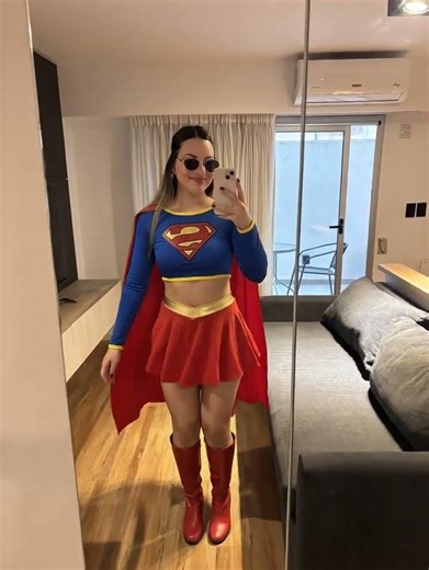 Supergirl Flies Away