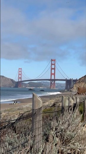 Truly amazing GOLDEN GATE Bridge, San Francisco, California (view from Baker Beach) 11.2025