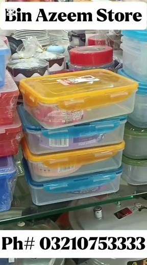 Premium Plastic Food Storage Containers with Lids #ecommerce