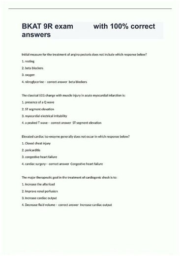 BKAT 9R exam with 100 correct answers new video