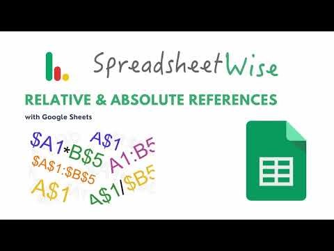 Relative & Absolute References in Google Sheets