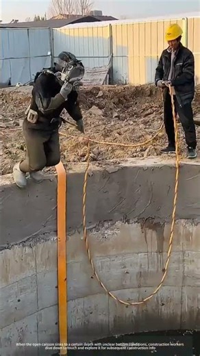 Dive Into The Bottom Of The Open Caisson !