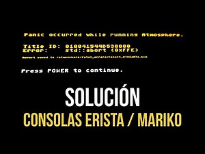 SOLUCIÓN AL ERROR "Panic Occurred While Running Atmosphere" Al INICIAR EL CFW EN NINTENDO SWITCH