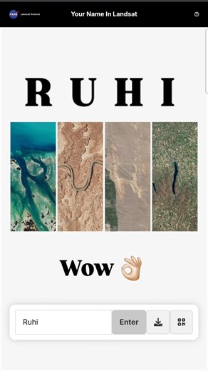 I searched my name on the NASA website and THIS appeared 🌍✨