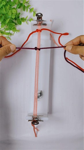 how to prepare first step of braided macrame bracelet #macramebracelet #paracordknots