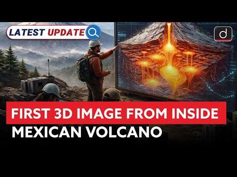 3D Mapping of Volcanoes | What Did We Discover Inside? | Latest Update | Drishti IAS English