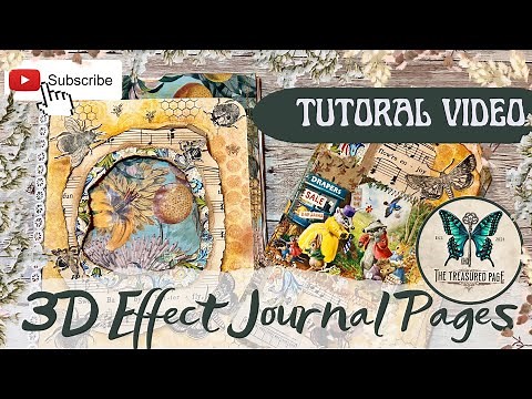 Magical 3-D Effect Junk Journal Page - Build A Signature 2025 | April Project inspiration