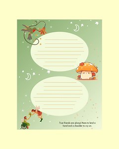 Fairy Inspired Printable Writing Paper/lined Letter Paper for Teens and Adults/digital Download A4 and Letter Size - Etsy