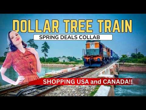 Dollar Tree Train Spring Deals Collab #dollartreehaul