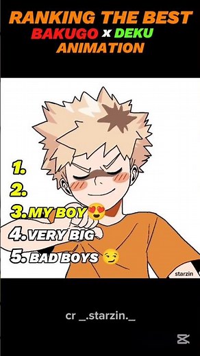 Ranking the best Bakugo x Deku animation #anime #animation #ranking #myheroacademia #bakugo #deku