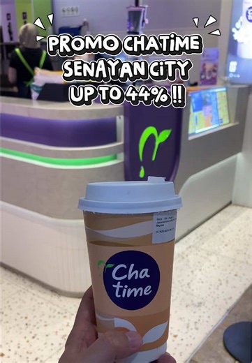 Chatime Senayan City Promo