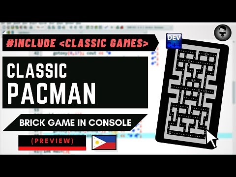 Classic Pacman Game in C++ For Beginners - Easy Console Game