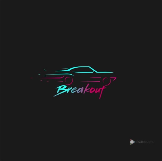 1.4K views | Logo Design Time Lapse for BREAKOUT | RGB Designs | Facebook