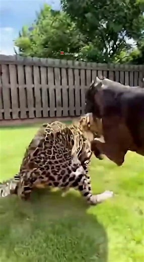 Cat Turns into Leopard?! Backyard Surprise Face-Off #Shorts 🐱➡️🐆🔥