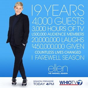 20K views · 79 reactions | Did you catch Ellen's opening monologue on today's 19th season premiere? If not, here's the first 3 minutes! | WHIO | Facebook