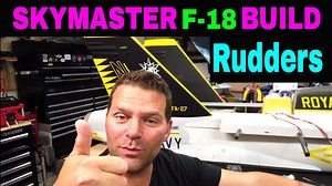 SKYMASTER F-18 F18 - Rudder Install