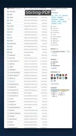 83K+ Stars • PDF Tools | Stirling-PDF — Edit PDFs Anywhere, No Cloud #shorts