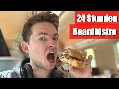 24 Stunden NUR im ICE Bordbistro essen!! | Kann das schmecken?