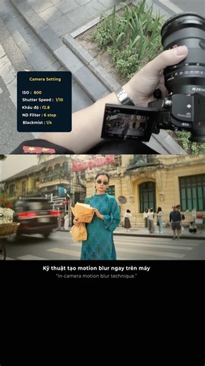 In-camera motion blur technique ☺️