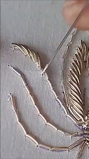 zardosi flower work tutorial